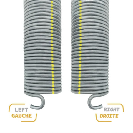 Gauche et droite d'un ressort L701 pour porte de garage sectionnelle hormann 3051905