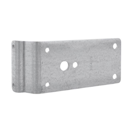 vue allongée plaque d'adaptation Hörmann pour Support Roulette de portes avec portillon 3064278