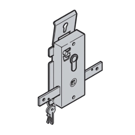 Serrure avec cylindre pour porte de garage basculante Ecostar Hörmann