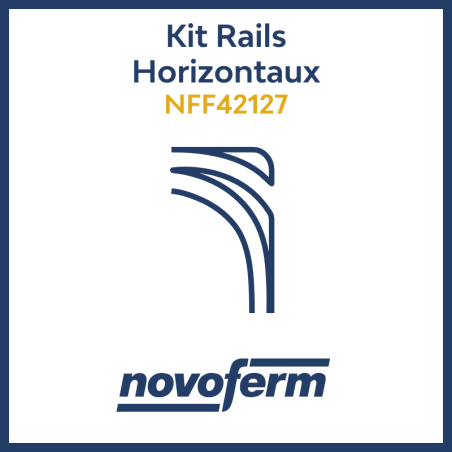 Kit Rails Horizontaux porte garage basculante DL Novoferm