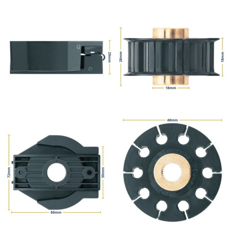 Pignon d'Entraînement d'une Motorisation Supramatic et Promatic de porte de garage Hörmann 437747 - 437746