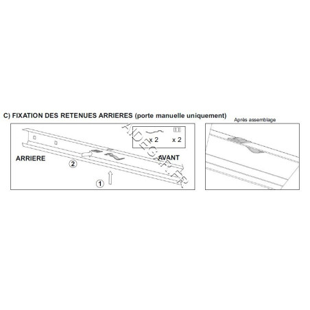 Lame de Retenue pour Porte Sectionnelle NFF42272