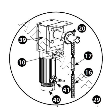 Moteur traféco 24Vdc