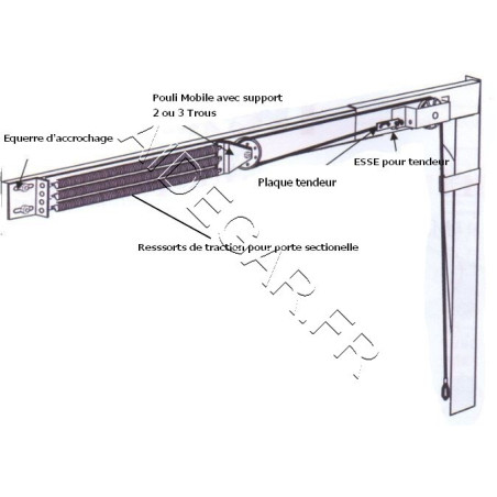 Equerre d'Accrochage pour Porte de Garage