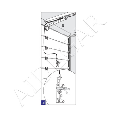 Kit de déverrouillage extérieur pour porte sectionnelle