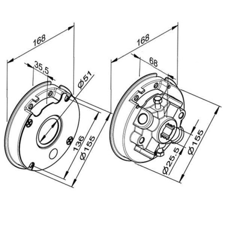 Ressort torsion diamètre interieur 152 mm