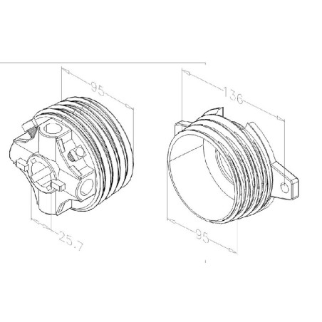 Mandrins pour ressort Øint 95 mm