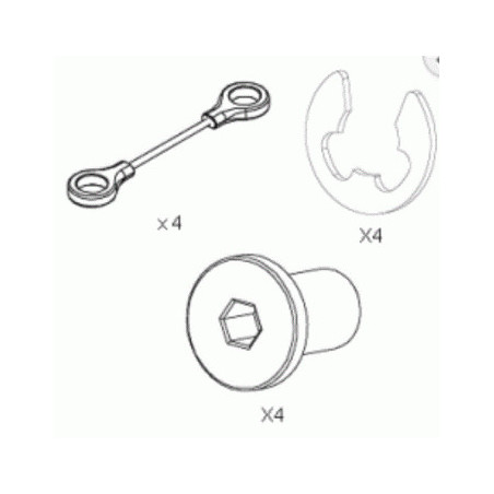 Cable tension (paire) 2250 mm K081894