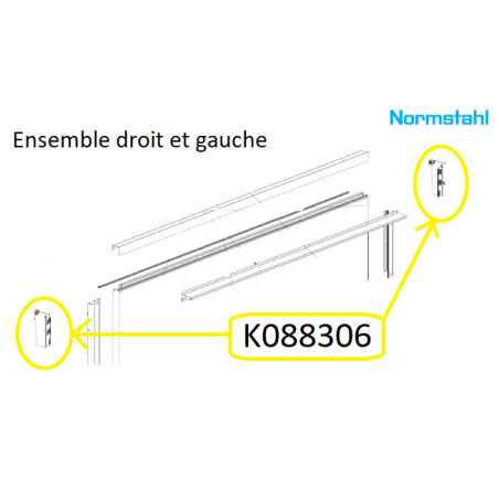 KIT SUPPORTS ROULETTES HAUTES K088306