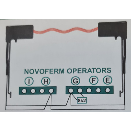 Kit barrage cellule de sécurité speciale porte sectionnelle motorisée NFF14882