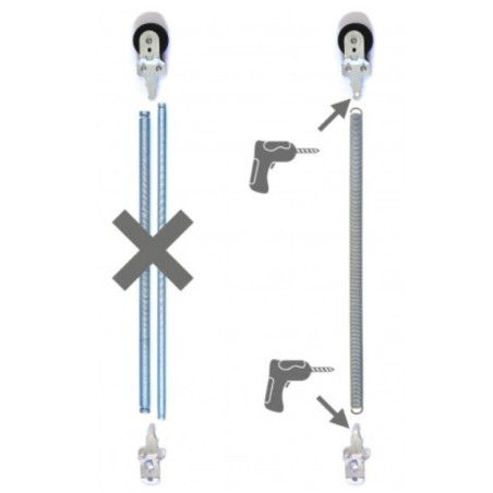 Ressorts compatibles Portes sectionnelles Hormann Tubauto 754