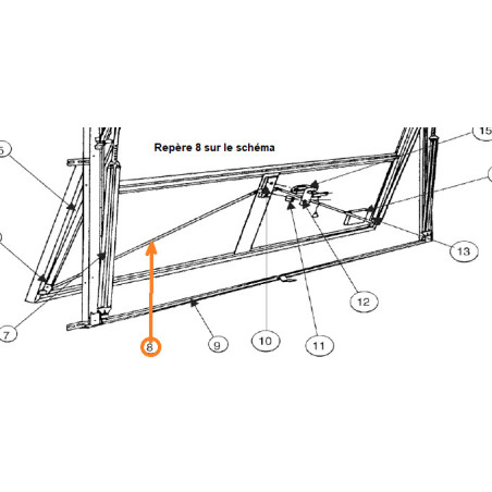 Tringlerie DL sans portillon Novoferm NFF42100 