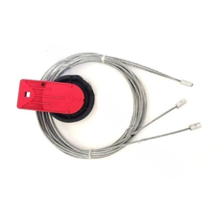 -18A- 2 Cables avec poulie longueur  2950 mm