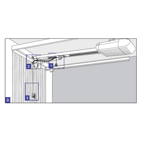 Kit de déverrouillage extérieur pour porte basculante