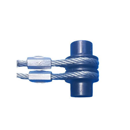 Cable double pour porte sectionnelle