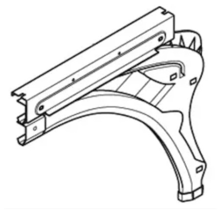 Courbe droite ES100 linteau réduit N000289R