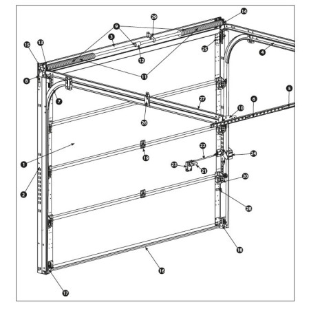 Tige de tringlerie Iso 45 Novoferm NFF11109