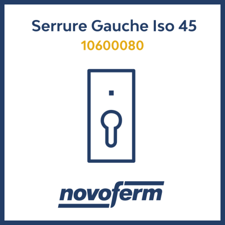 serrure gauche garage sectionnelle iso 45 novoferm 10600080