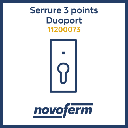 serrure 3 points battante garage duoport Novoferm 11200073