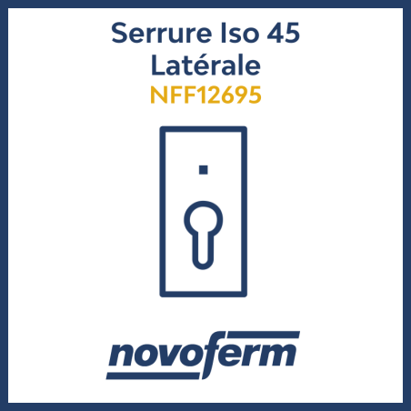 serrure porte garage iso 45 latérale novoferm nff12695