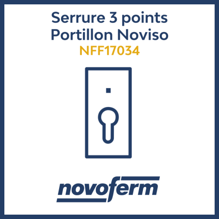 Serrure 3 points portillon Noviso NFF17034