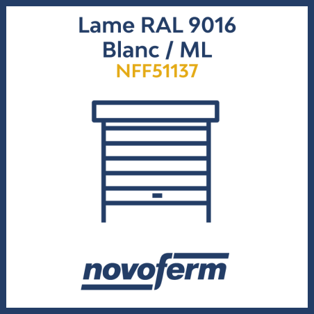 Lame RAL 9016 Blanc / ML_garage_Novoferm_NFF51137