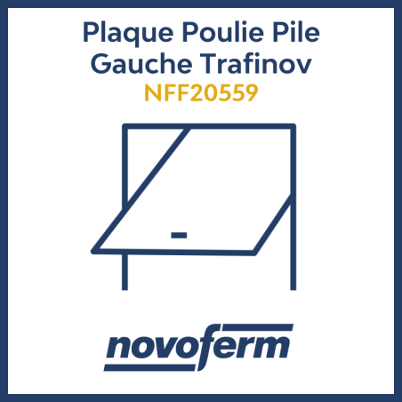 plaque poulie gauche parking trafinov novoferm nff20559