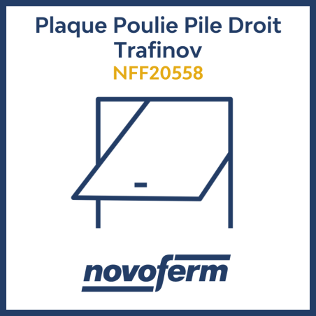 plaque poulie droit parking trafinov novoferm nff20558