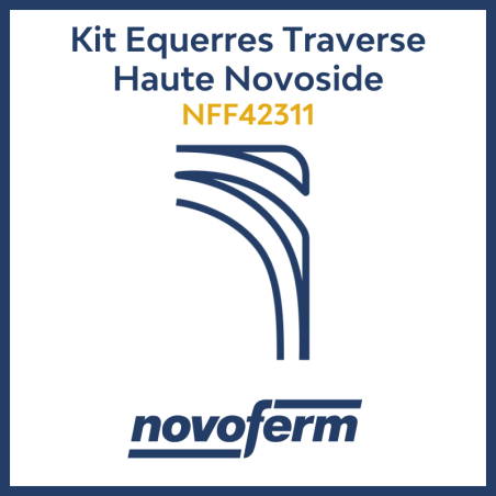 Kit équerres Traverse Haute porte garage coulissante Novoside Novoferm NFF42311