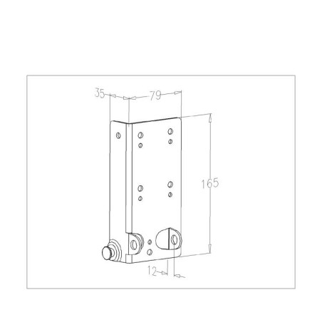 Plaque de Base pour porte de garage Sectionnelle